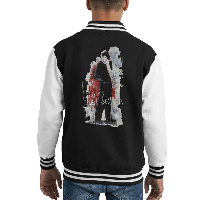 Sidney Maurer Original Portrait Of Frank Sinatra Side Shot Kids Varsity Jacket - Kids Boys Varsity Jacket
