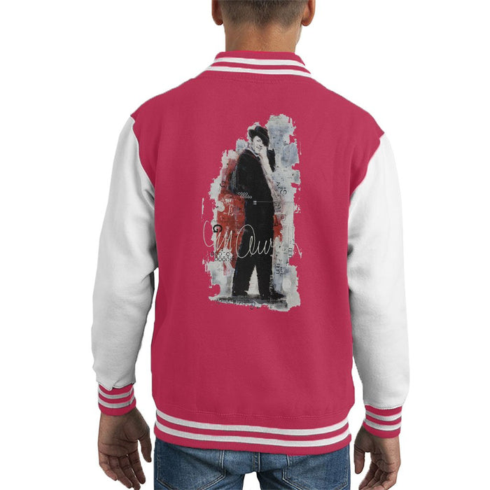 Sidney Maurer Original Portrait Of Frank Sinatra Side Shot Kids Varsity Jacket - Kids Boys Varsity Jacket