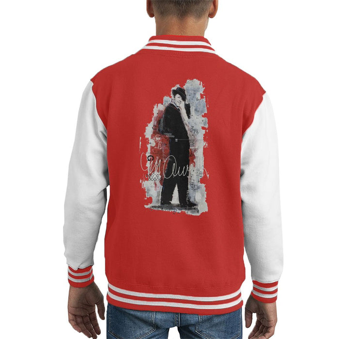Sidney Maurer Original Portrait Of Frank Sinatra Side Shot Kids Varsity Jacket - Kids Boys Varsity Jacket