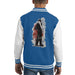 Sidney Maurer Original Portrait Of Frank Sinatra Side Shot Kids Varsity Jacket - X-Small (3-4 yrs) / Royal/White - Kids Boys Varsity Jacket