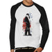 Sidney Maurer Original Portrait Of Frank Sinatra Side Shot Mens Baseball Long Sleeved T-Shirt - Mens Baseball Long Sleeved T-Shirt
