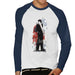 Sidney Maurer Original Portrait Of Frank Sinatra Side Shot Mens Baseball Long Sleeved T-Shirt - Mens Baseball Long Sleeved T-Shirt