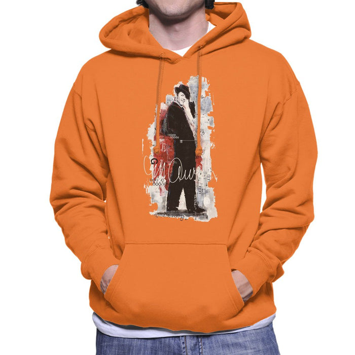 Sidney Maurer Original Portrait Of Frank Sinatra Side Shot Mens Hooded Sweatshirt - Mens Hooded Sweatshirt