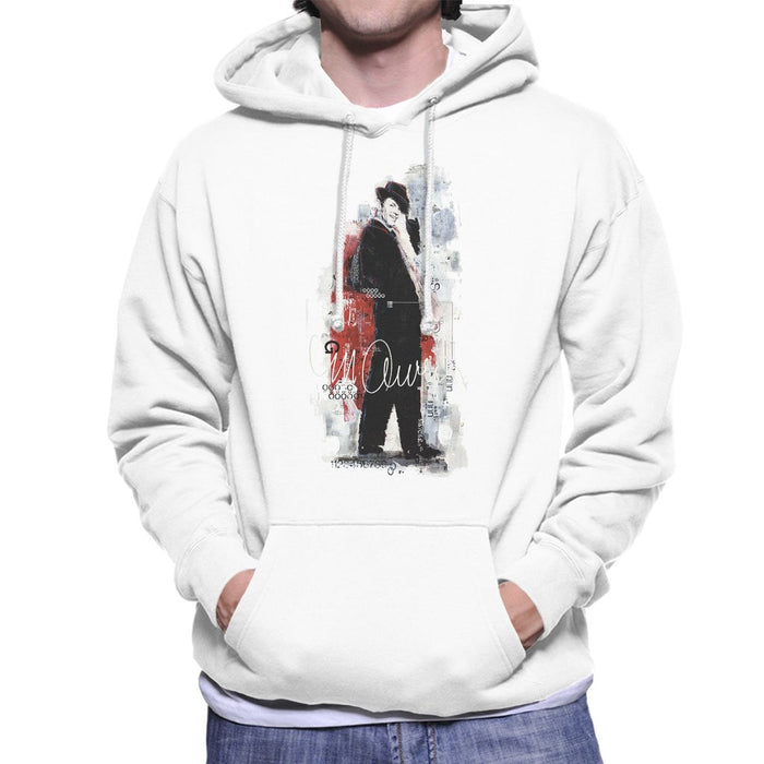 Sidney Maurer Original Portrait Of Frank Sinatra Side Shot Mens Hooded Sweatshirt - Mens Hooded Sweatshirt