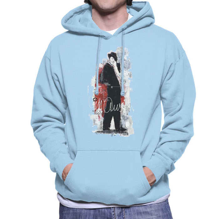 Sidney Maurer Original Portrait Of Frank Sinatra Side Shot Mens Hooded Sweatshirt - Mens Hooded Sweatshirt