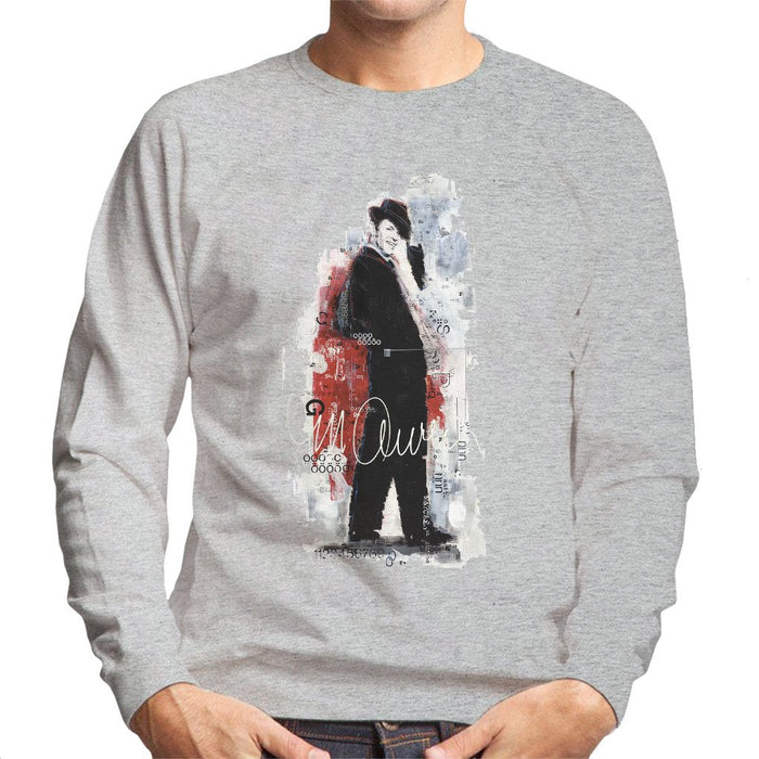 Sidney Maurer Original Portrait Of Frank Sinatra Side Shot Mens Sweatshirt - Mens Sweatshirt