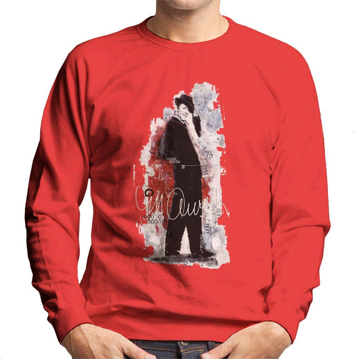 Sidney Maurer Original Portrait Of Frank Sinatra Side Shot Mens Sweatshirt - Mens Sweatshirt