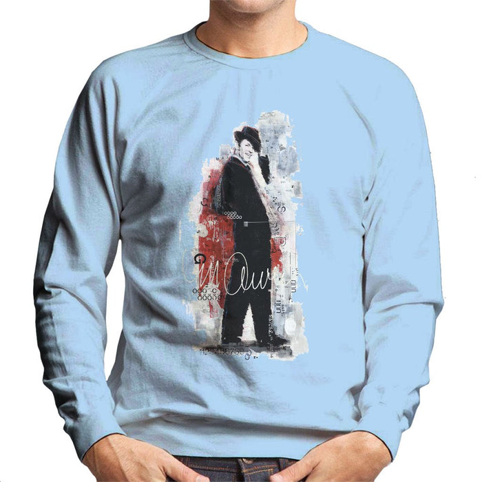 Sidney Maurer Original Portrait Of Frank Sinatra Side Shot Mens Sweatshirt - Mens Sweatshirt