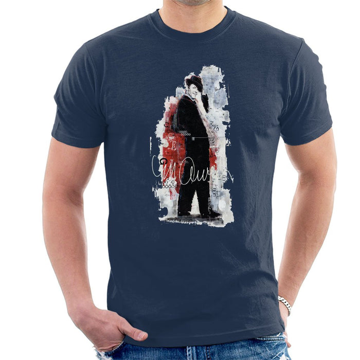 Sidney Maurer Original Portrait Of Frank Sinatra Side Shot Mens T-Shirt - Mens T-Shirt