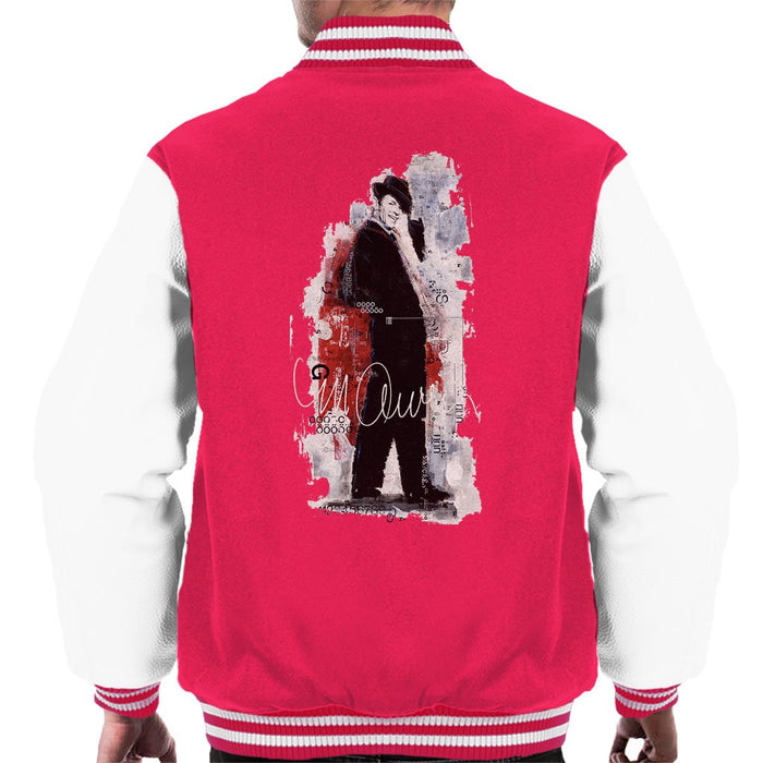 Sidney Maurer Original Portrait Of Frank Sinatra Side Shot Mens Varsity Jacket - Mens Varsity Jacket