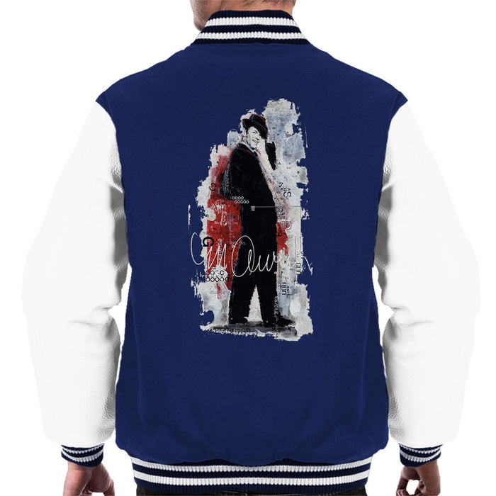 Sidney Maurer Original Portrait Of Frank Sinatra Side Shot Mens Varsity Jacket - Mens Varsity Jacket