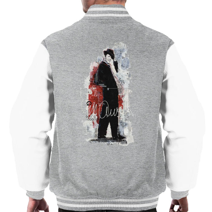 Sidney Maurer Original Portrait Of Frank Sinatra Side Shot Mens Varsity Jacket - Mens Varsity Jacket