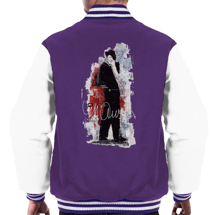 Sidney Maurer Original Portrait Of Frank Sinatra Side Shot Mens Varsity Jacket - Mens Varsity Jacket
