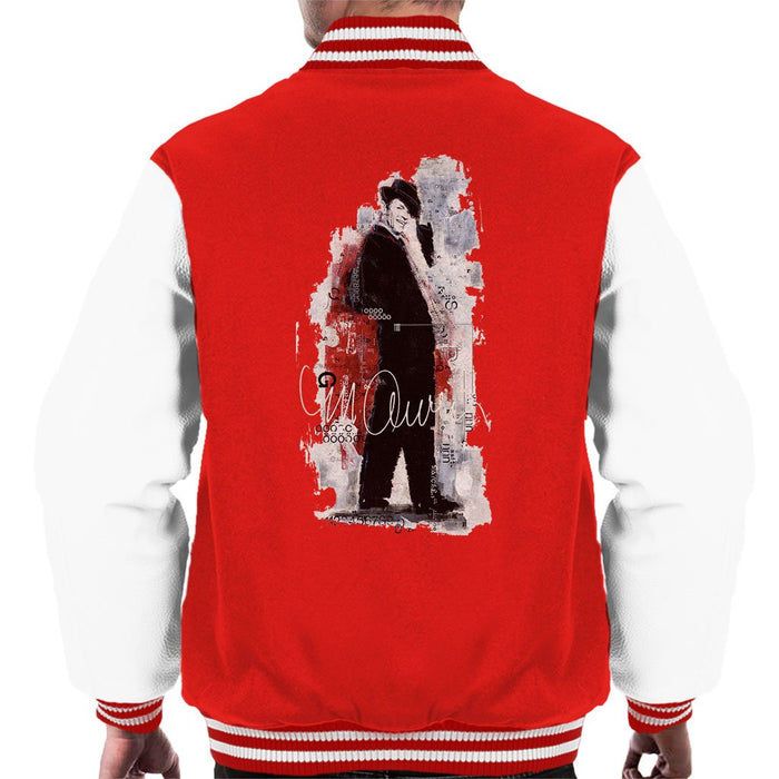 Sidney Maurer Original Portrait Of Frank Sinatra Side Shot Mens Varsity Jacket - Mens Varsity Jacket