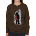 Sidney Maurer Original Portrait Of Frank Sinatra Side Shot Womens Sweatshirt - Womens Sweatshirt