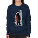 Sidney Maurer Original Portrait Of Frank Sinatra Side Shot Womens Sweatshirt - Womens Sweatshirt