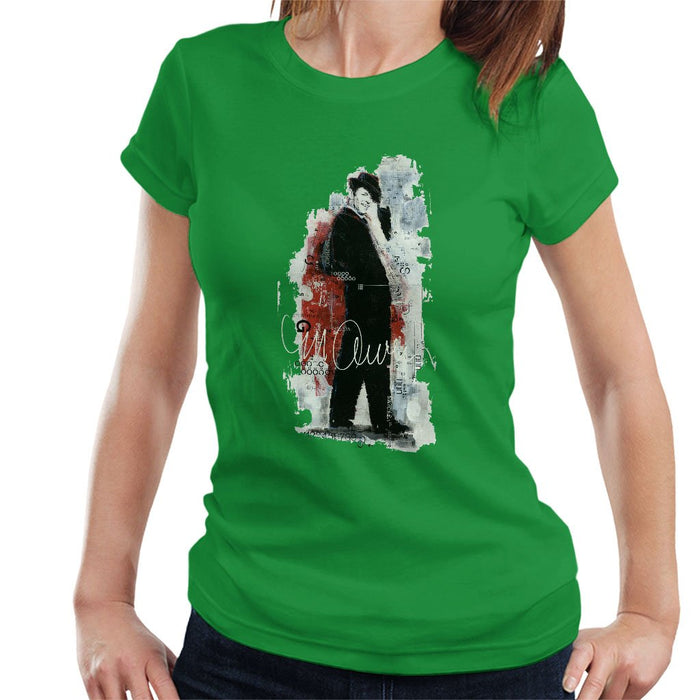 Sidney Maurer Original Portrait Of Frank Sinatra Side Shot Womens T-Shirt - Womens T-Shirt