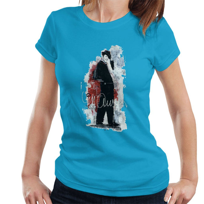 Sidney Maurer Original Portrait Of Frank Sinatra Side Shot Womens T-Shirt - Womens T-Shirt