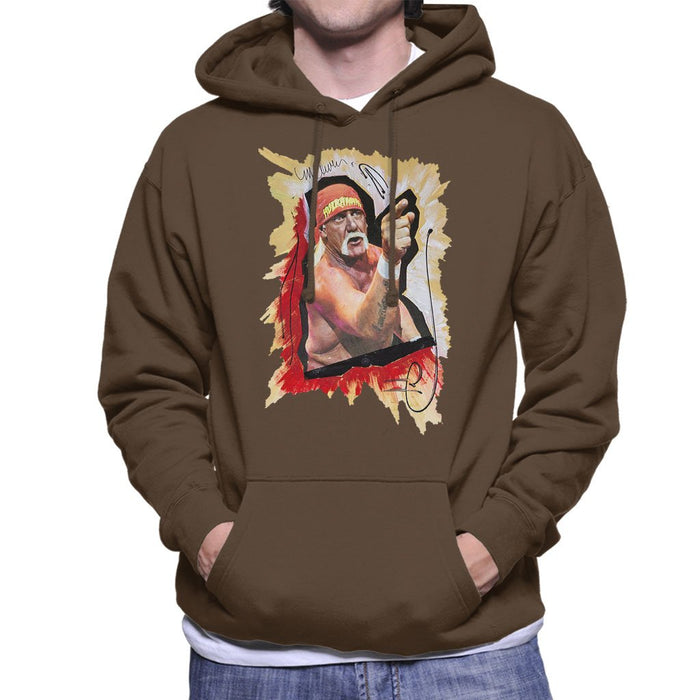 Sidney Maurer Original Portrait Of Hulk Hogan Mens Hooded Sweatshirt - Mens Hooded Sweatshirt