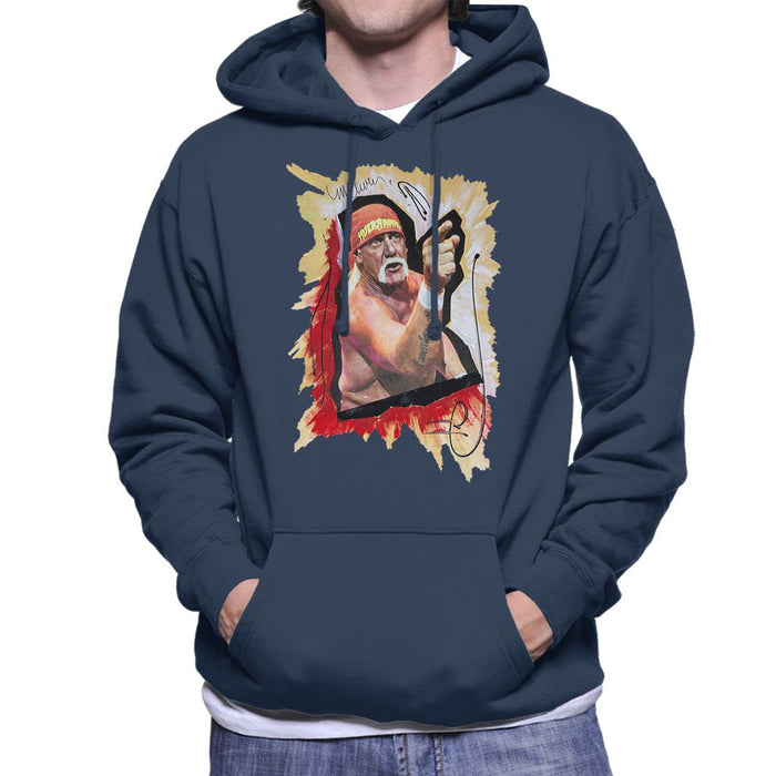 Sidney Maurer Original Portrait Of Hulk Hogan Mens Hooded Sweatshirt - Mens Hooded Sweatshirt