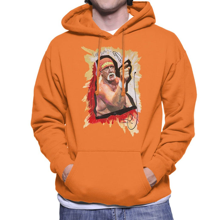 Sidney Maurer Original Portrait Of Hulk Hogan Mens Hooded Sweatshirt - Mens Hooded Sweatshirt