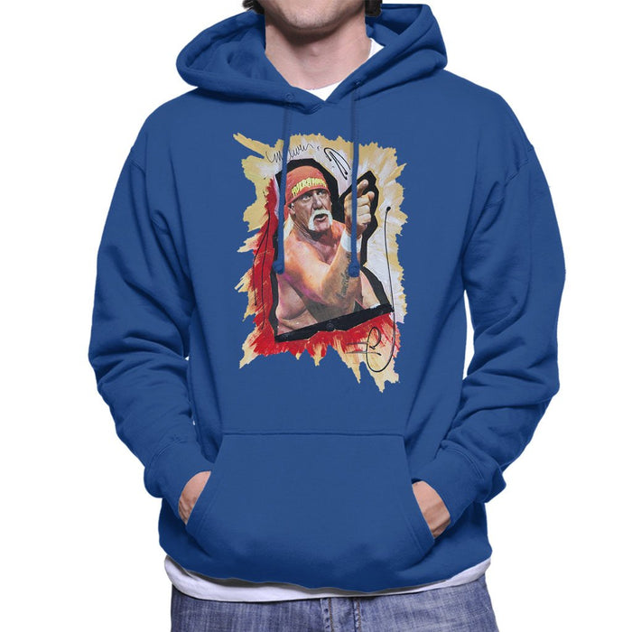 Sidney Maurer Original Portrait Of Hulk Hogan Mens Hooded Sweatshirt - Mens Hooded Sweatshirt