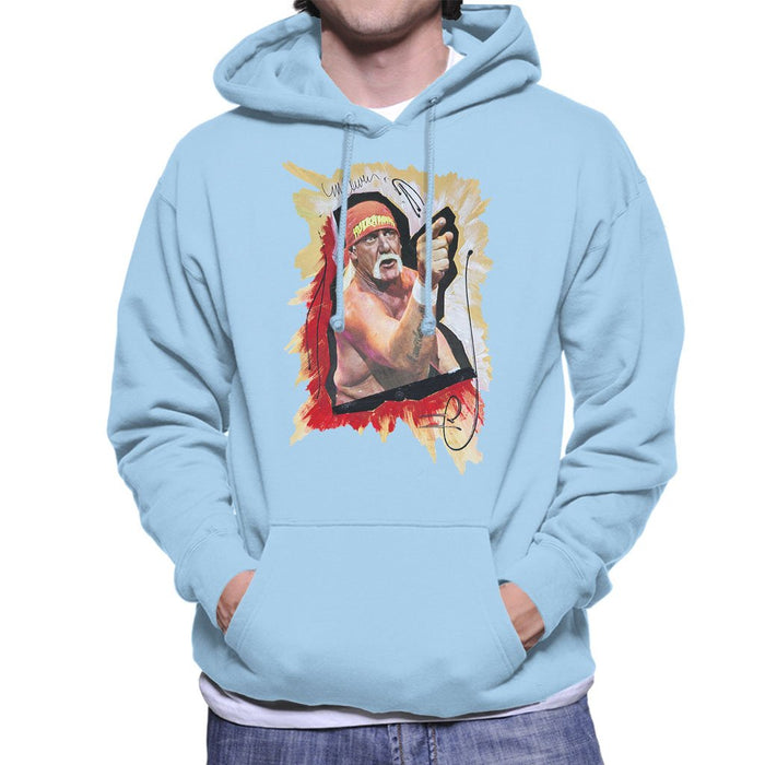 Sidney Maurer Original Portrait Of Hulk Hogan Mens Hooded Sweatshirt - Mens Hooded Sweatshirt