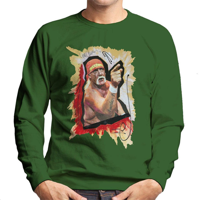 Sidney Maurer Original Portrait Of Hulk Hogan Mens Sweatshirt - Mens Sweatshirt