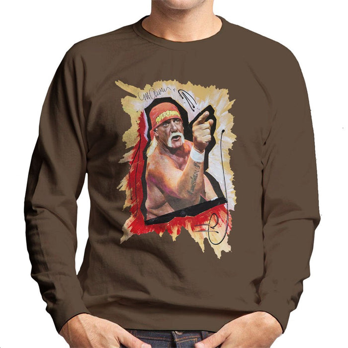Sidney Maurer Original Portrait Of Hulk Hogan Mens Sweatshirt - Mens Sweatshirt