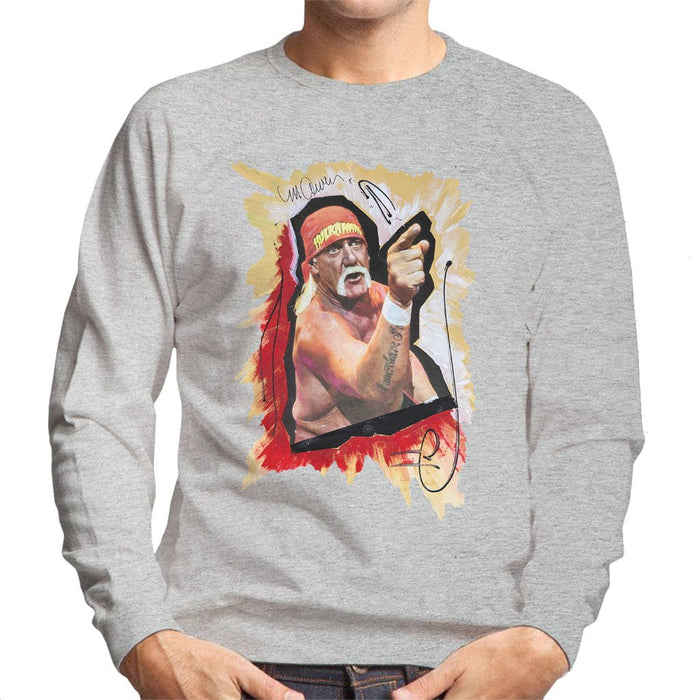 Sidney Maurer Original Portrait Of Hulk Hogan Mens Sweatshirt - Mens Sweatshirt