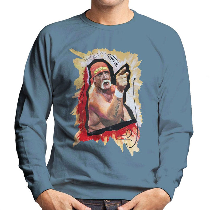 Sidney Maurer Original Portrait Of Hulk Hogan Mens Sweatshirt - Mens Sweatshirt