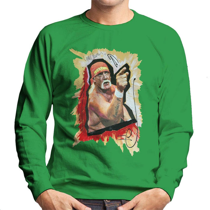 Sidney Maurer Original Portrait Of Hulk Hogan Mens Sweatshirt - Mens Sweatshirt
