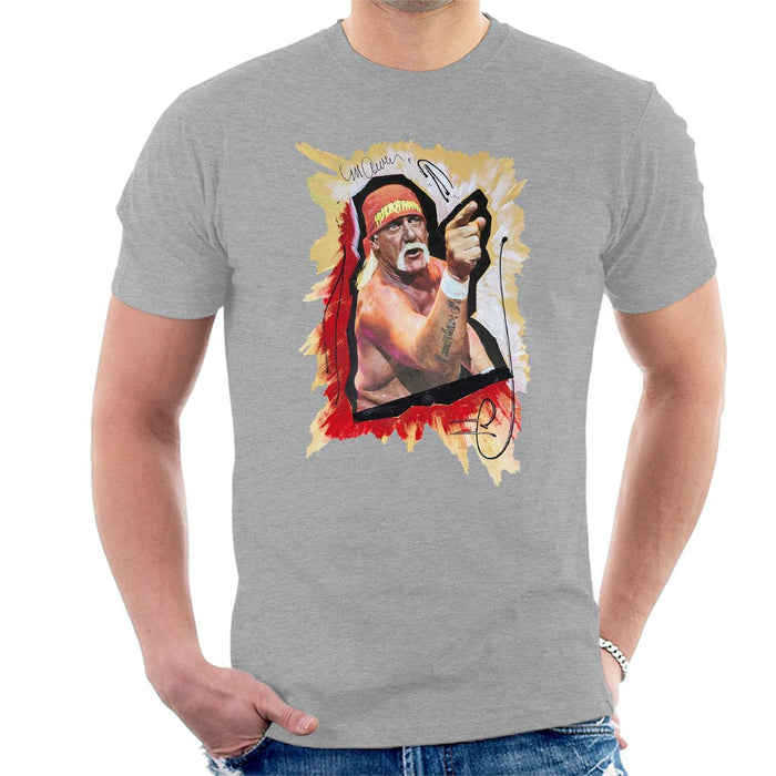 Sidney Maurer Original Portrait Of Hulk Hogan Mens T-Shirt - Mens T-Shirt
