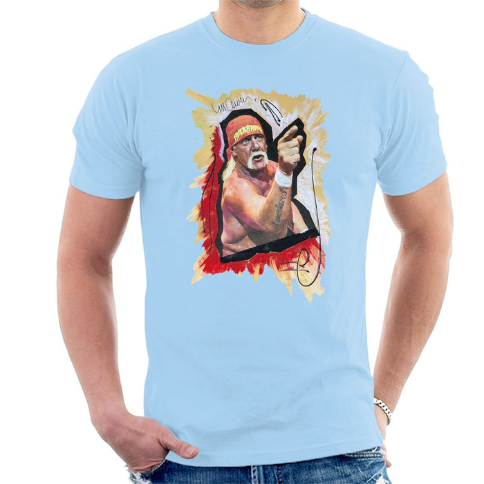 Sidney Maurer Original Portrait Of Hulk Hogan Mens T-Shirt - Mens T-Shirt