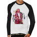 Sidney Maurer Original Portrait Of Kurt Cobain Guitar Mens Baseball Long Sleeved T-Shirt - Mens Baseball Long Sleeved T-Shirt