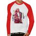 Sidney Maurer Original Portrait Of Kurt Cobain Guitar Mens Baseball Long Sleeved T-Shirt - Mens Baseball Long Sleeved T-Shirt
