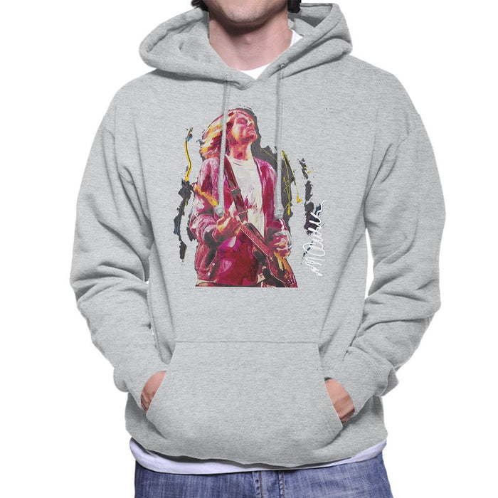 Sidney Maurer Original Portrait Of Kurt Cobain Guitar Mens Hooded Sweatshirt - Mens Hooded Sweatshirt