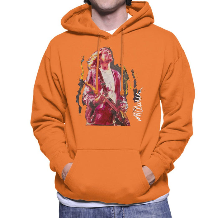 Sidney Maurer Original Portrait Of Kurt Cobain Guitar Mens Hooded Sweatshirt - Mens Hooded Sweatshirt