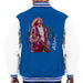 Sidney Maurer Original Portrait Of Kurt Cobain Guitar Mens Varsity Jacket - Small / Royal/White - Mens Varsity Jacket