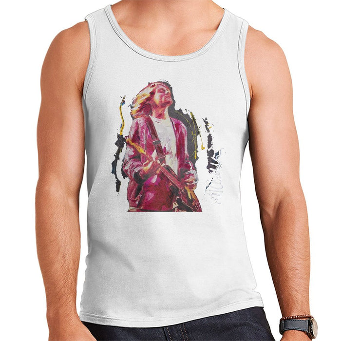 Sidney Maurer Original Portrait Of Kurt Cobain Guitar Mens Vest - Mens Vest