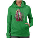 Sidney Maurer Original Portrait Of Kurt Cobain Guitar Womens Hooded Sweatshirt - Womens Hooded Sweatshirt