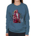 Sidney Maurer Original Portrait Of Kurt Cobain Guitar Womens Sweatshirt - Womens Sweatshirt