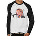 Sidney Maurer Original Portrait Of Kurt Cobain Singing Mens Baseball Long Sleeved T-Shirt - Mens Baseball Long Sleeved T-Shirt