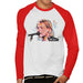 Sidney Maurer Original Portrait Of Kurt Cobain Singing Mens Baseball Long Sleeved T-Shirt - Mens Baseball Long Sleeved T-Shirt