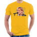 Sidney Maurer Original Portrait Of Kurt Cobain Singing Mens T-Shirt - Small / Gold - Mens T-Shirt