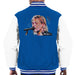 Sidney Maurer Original Portrait Of Kurt Cobain Singing Mens Varsity Jacket - Small / Royal/White - Mens Varsity Jacket