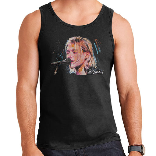 Sidney Maurer Original Portrait Of Kurt Cobain Singing Mens Vest - Mens Vest