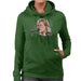 Sidney Maurer Original Portrait Of Kurt Cobain Singing Womens Hooded Sweatshirt - Womens Hooded Sweatshirt