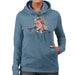 Sidney Maurer Original Portrait Of Kurt Cobain Singing Womens Hooded Sweatshirt - Womens Hooded Sweatshirt