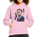 Sidney Maurer Original Portrait Of Leonardo DiCaprio Kids Hooded Sweatshirt - X-Small (3-4 yrs) / Light Pink - Kids Boys Hooded Sweatshirt